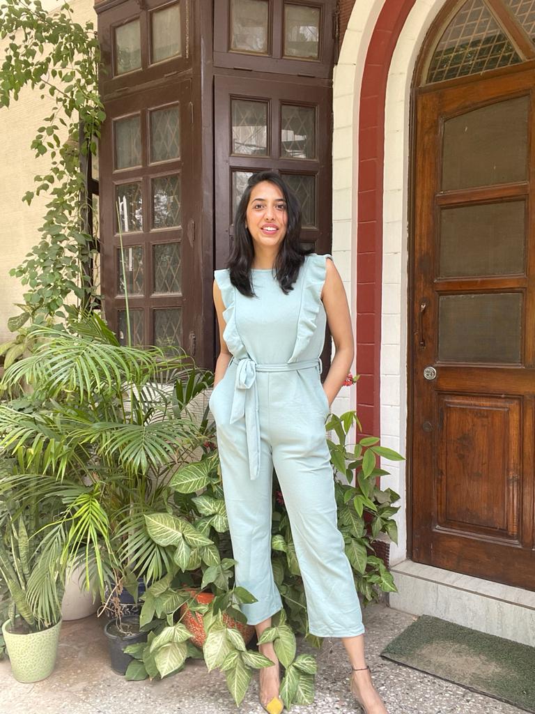 Mint Jumpsuit with Pockets