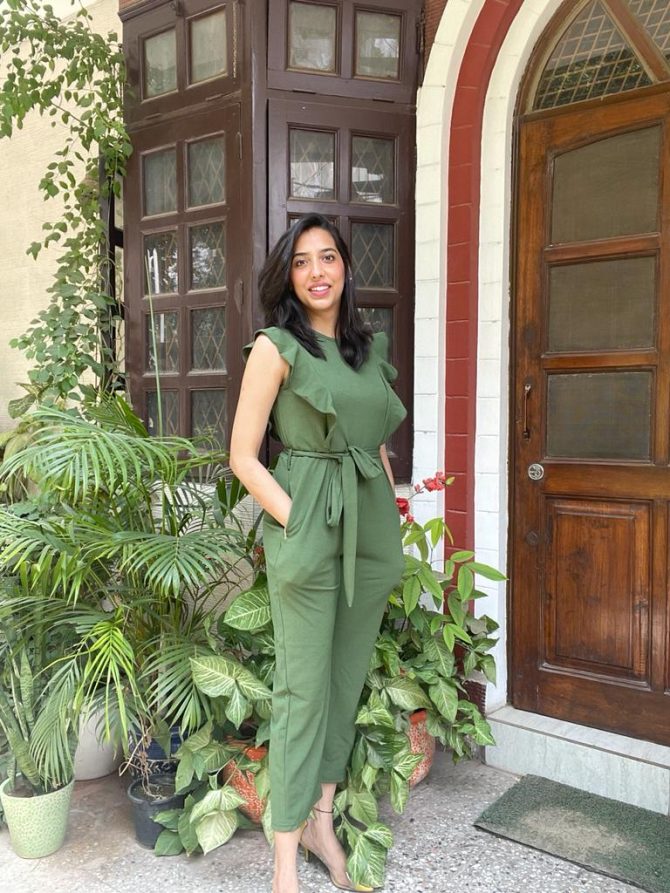 Green Jumpsuit with Pockets