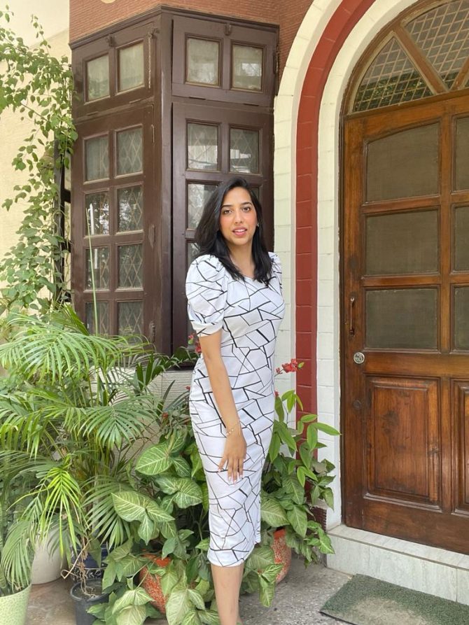 White Stripe Dress