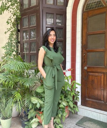 Green Jumpsuit with Pockets