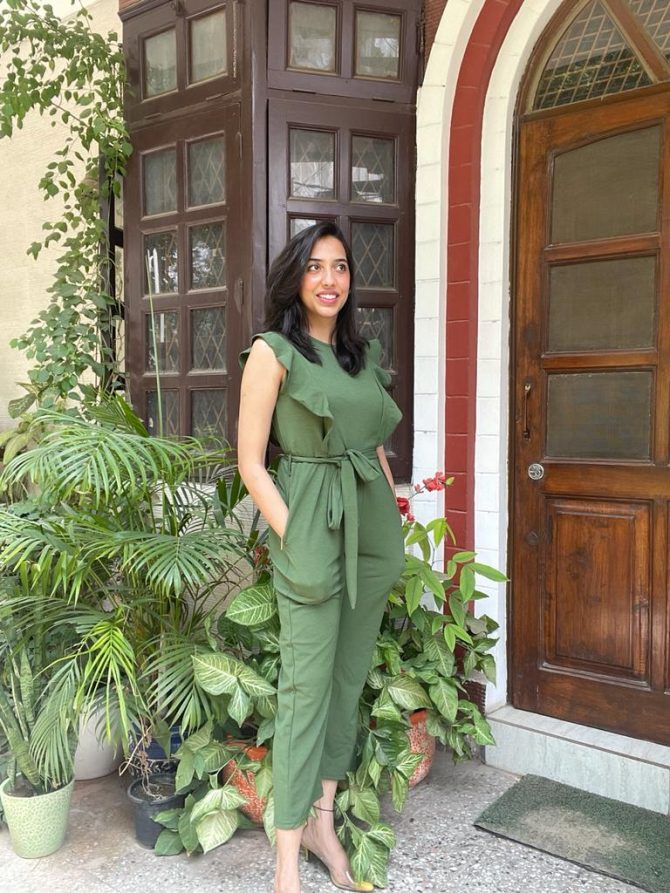 Green Jumpsuit with Pockets