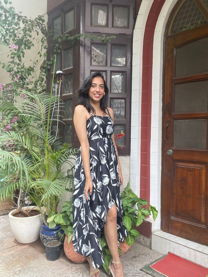 Strappy High Low Dress