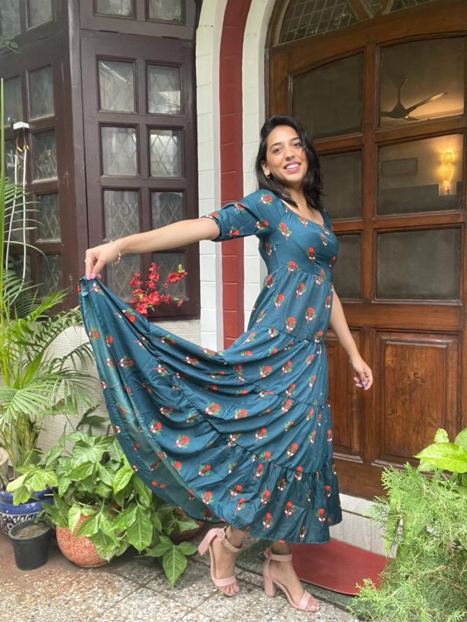 Deep Green Summer Maxi Dress