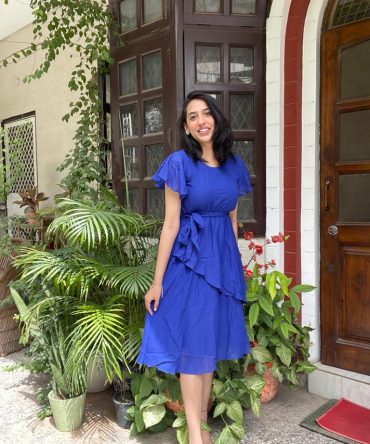 Blue Georgette Dress 2