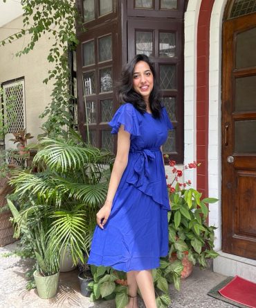 Blue Georgette Dress