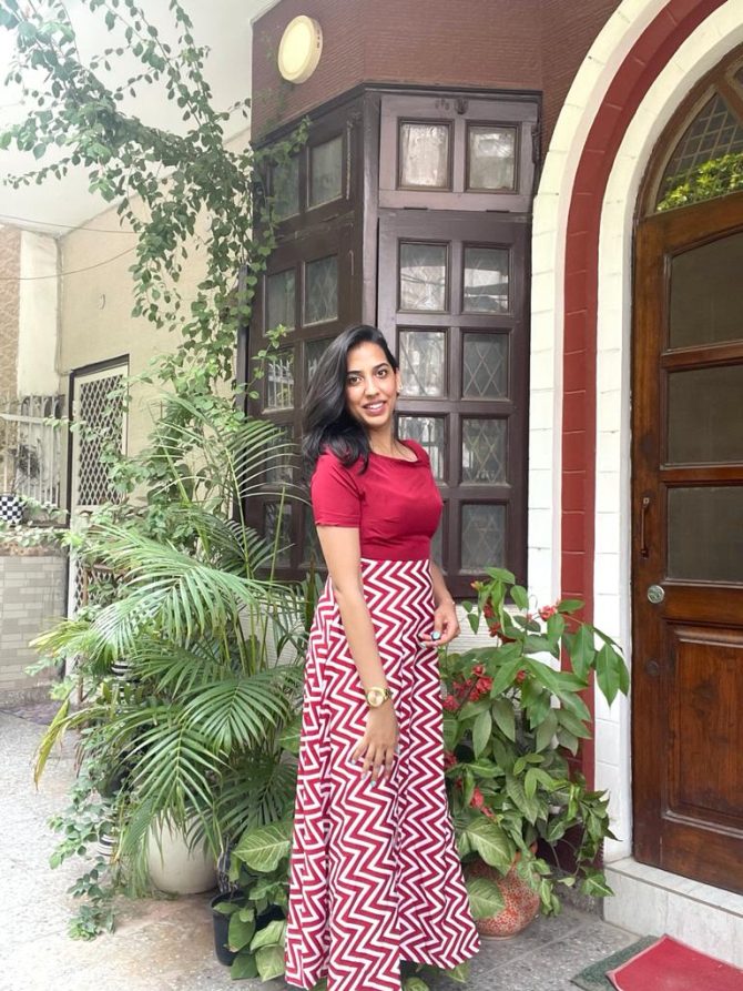 Red Striped Maxi Dress