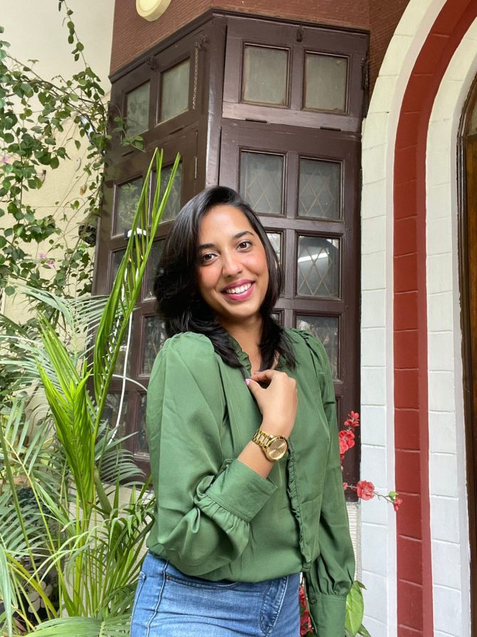 Formal Georgette Top-Green
