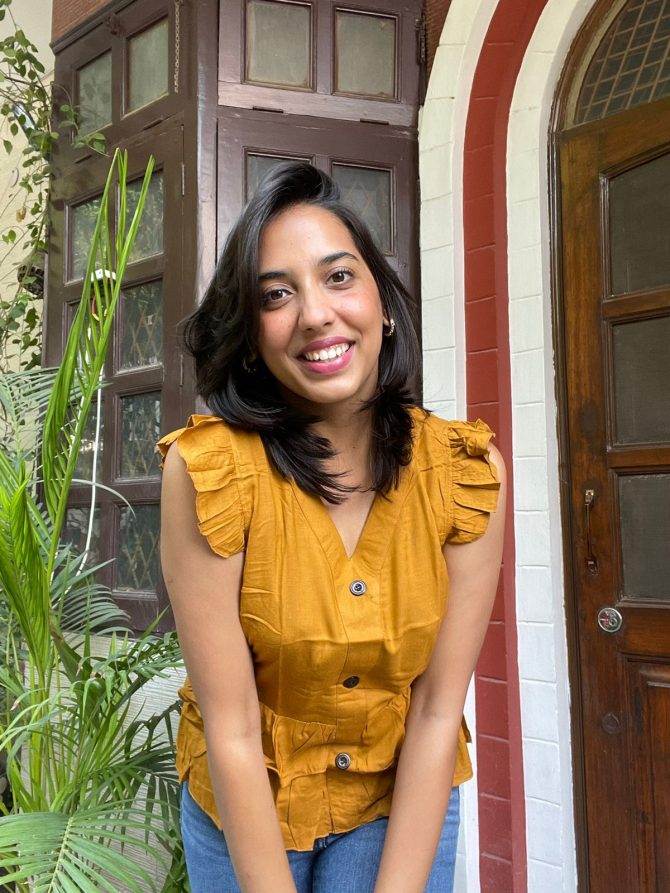 Tiered Cotton Top- Mustard
