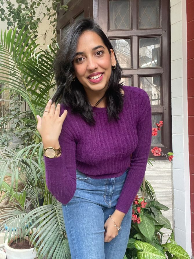 Wine Crop Sweater (Free Size)