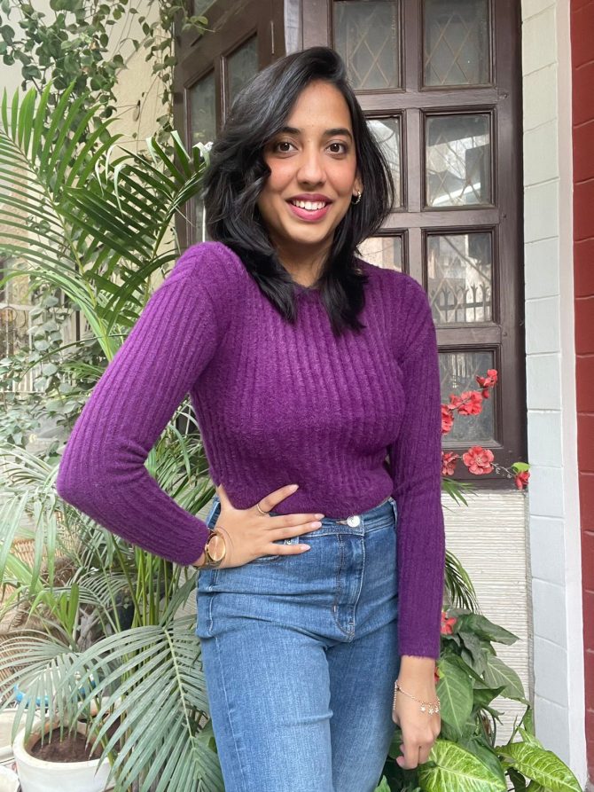 Wine Crop Sweater (Free Size)