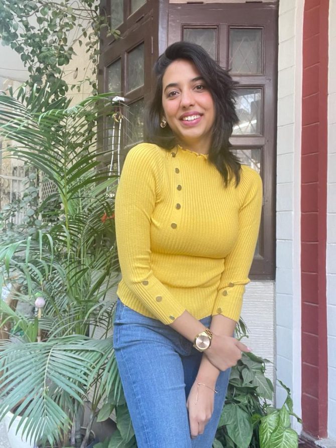 Yellow Buttoned Ribbed Sweater