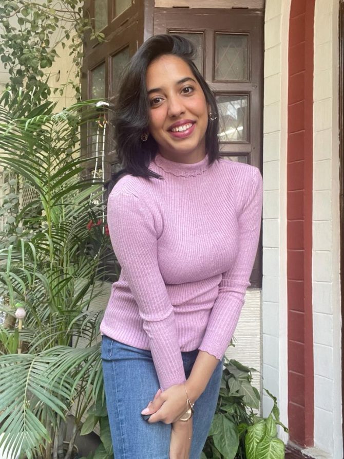 Lilac Ruffle Turtleneck