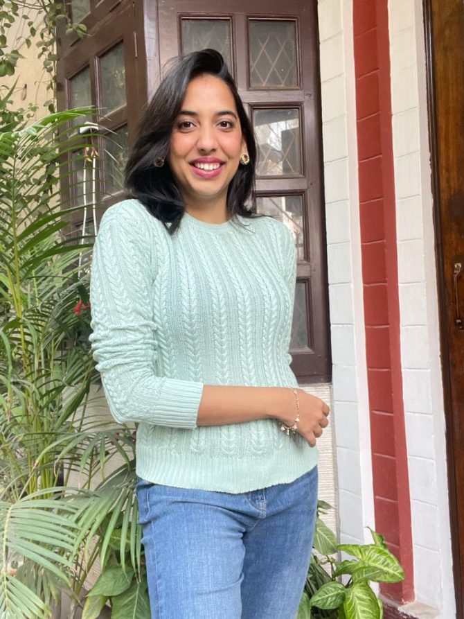 Mint Cable Knit Sweater (Free Size)
