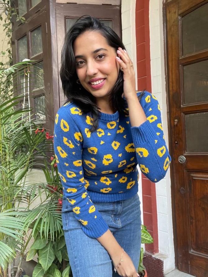 Animal Printed Sweater (Free Size)