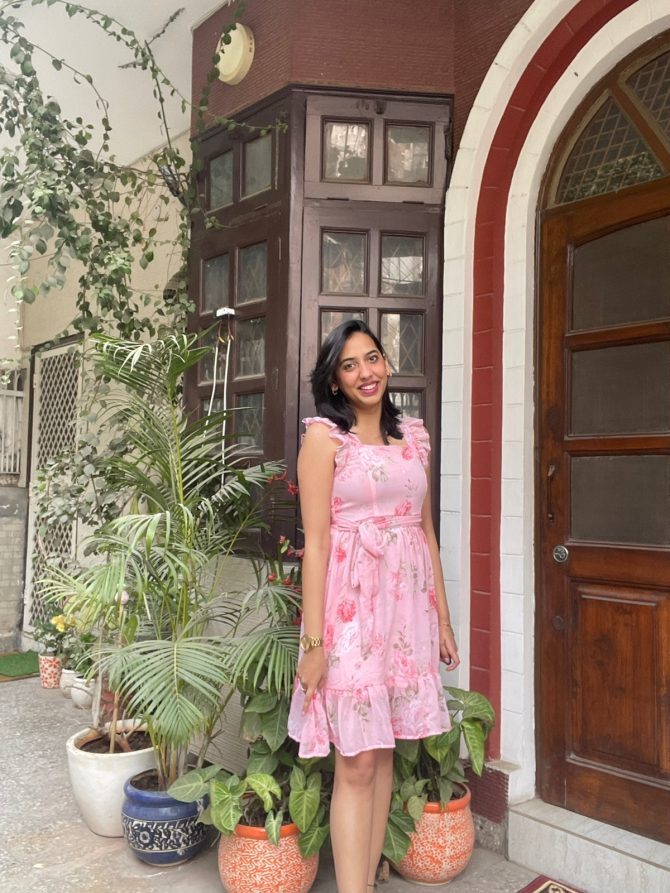 Pink Ruffled Dress