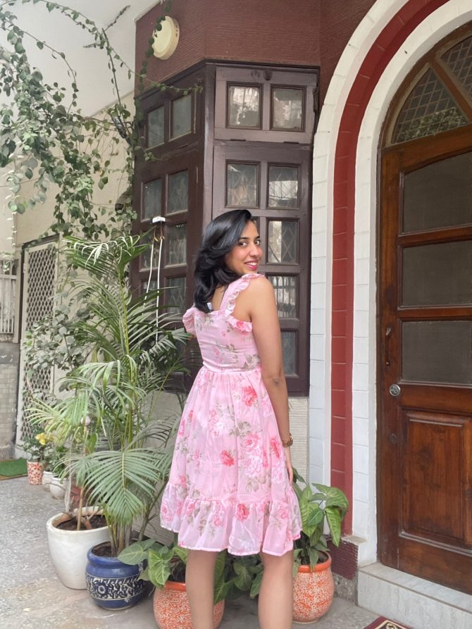 Pink Ruffled Dress