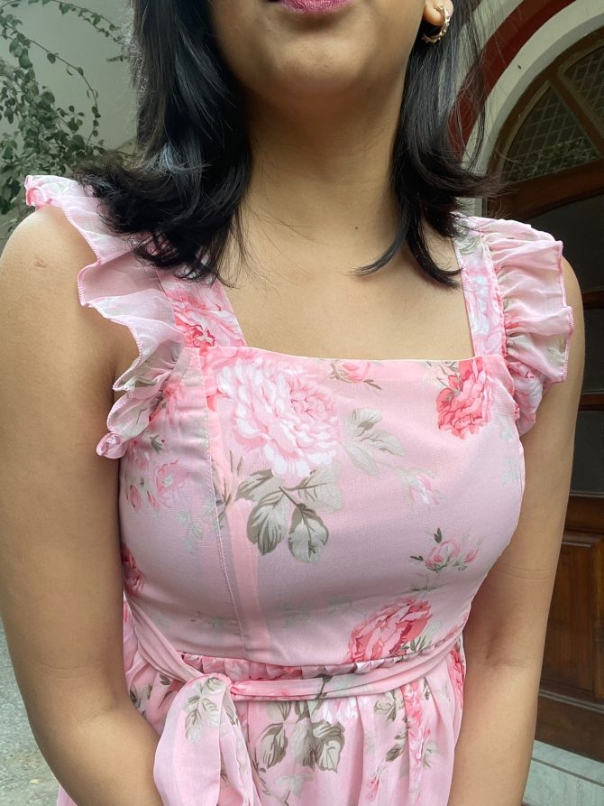 Pink Ruffled Dress