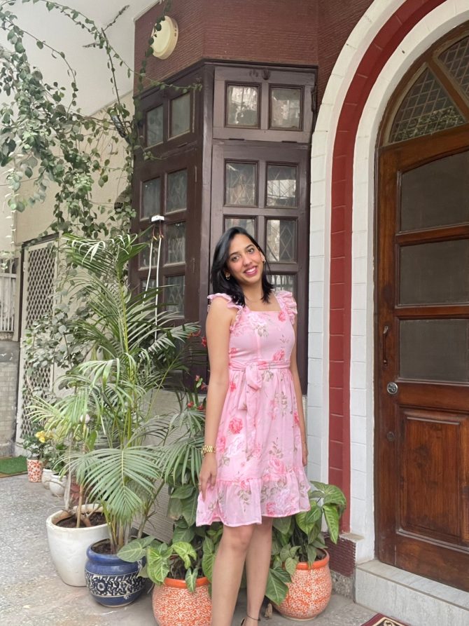 Pink Ruffled Dress