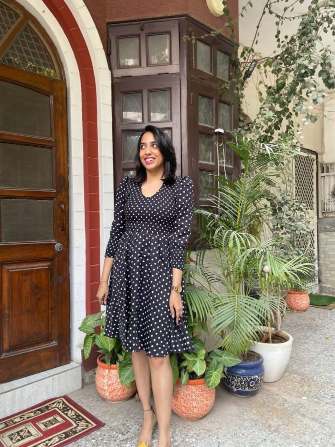 Black Smocked Dress