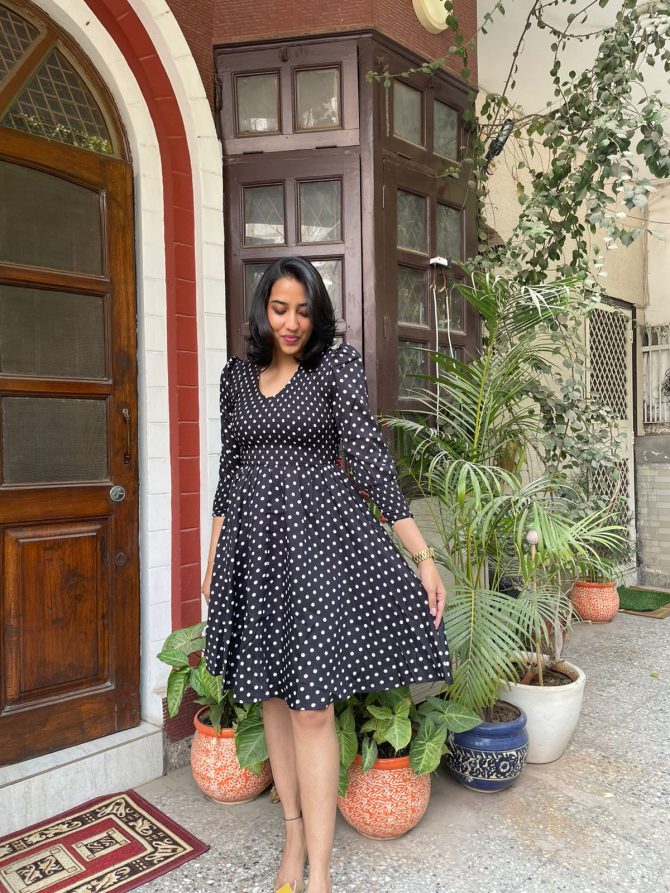 Black Smocked Dress