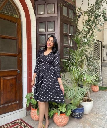 Black Smocked Dress