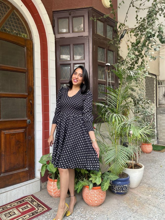 Black Smocked Dress