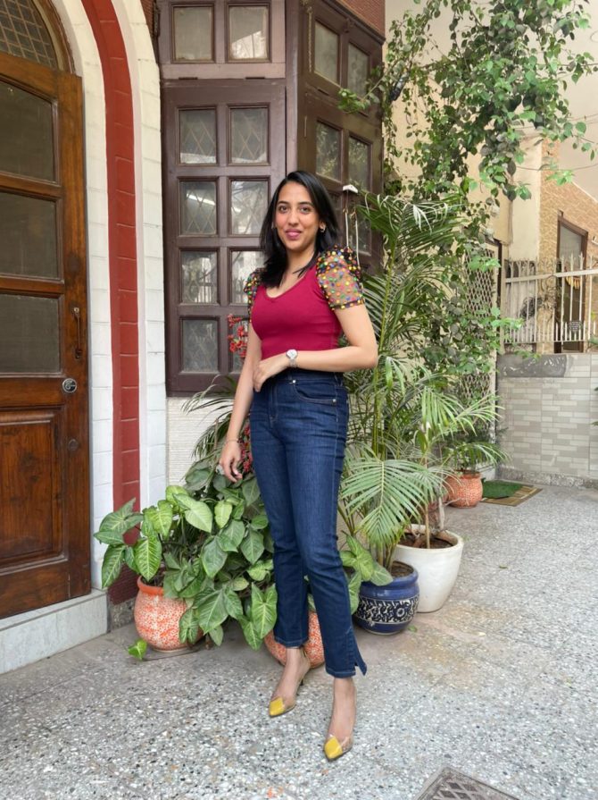 Colorpuff Top- Maroon