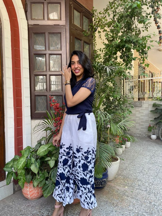 Miss Lace Jumpsuit- Blue
