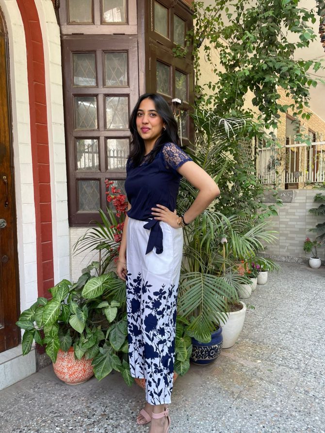 Miss Lace Jumpsuit- Blue