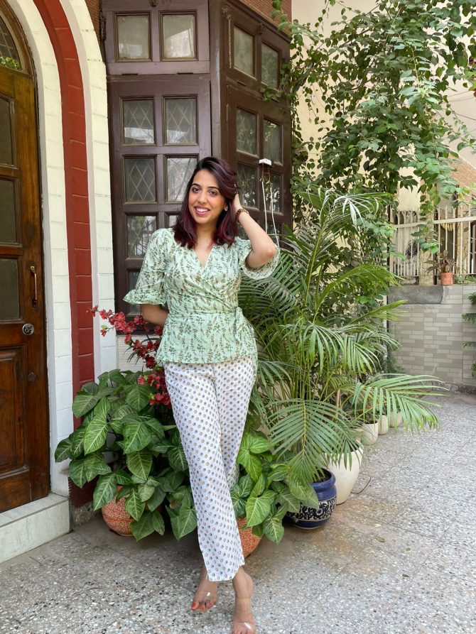 Pluto Floral Wrap Top