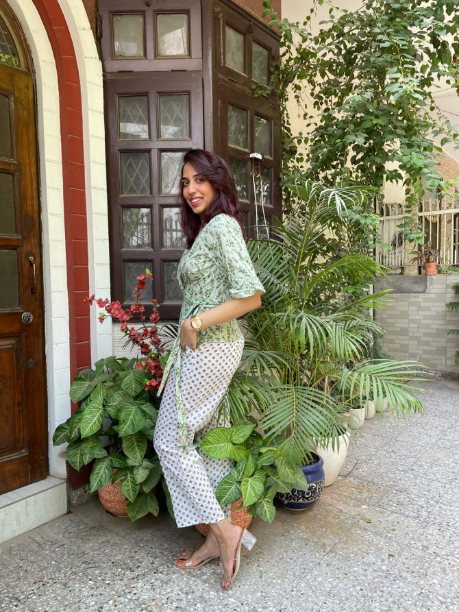 Pluto Floral Wrap Top
