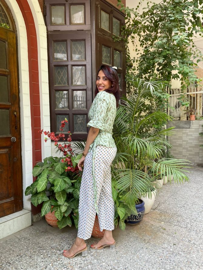 Pluto Floral Wrap Top