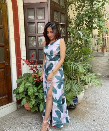 Olive One Shoulder Dress 2