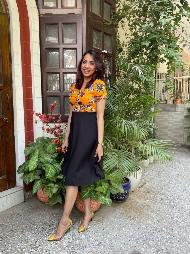 Theia Printed Dress