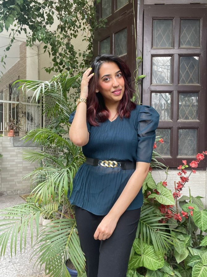 Girl Boss Top - Deep Blue