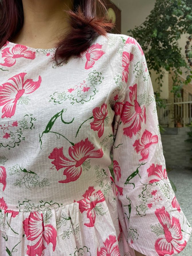 Luna Pink Cotton Top