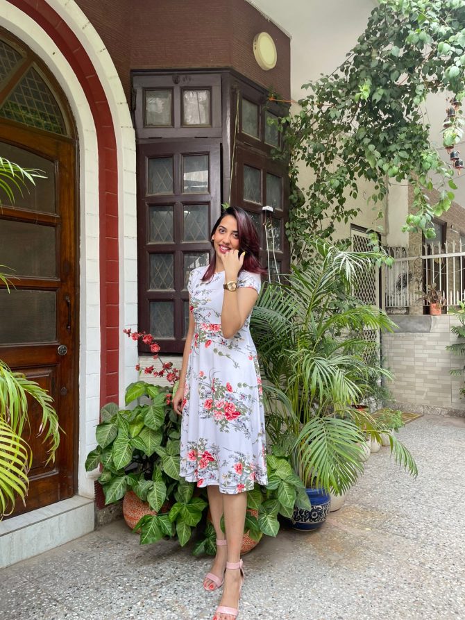 Grace Floral Dress - White
