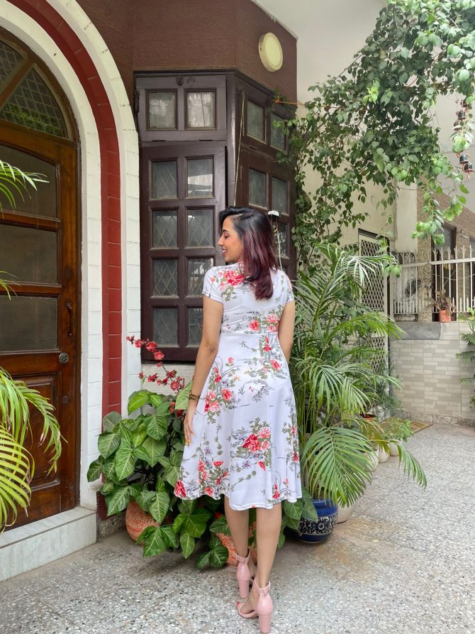 Grace Floral Dress - White