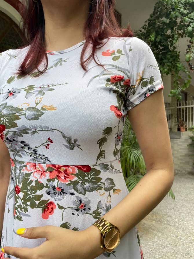 Grace Floral Dress - White