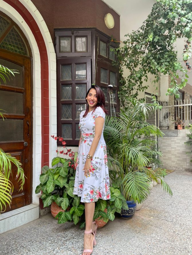 Grace Floral Dress - White