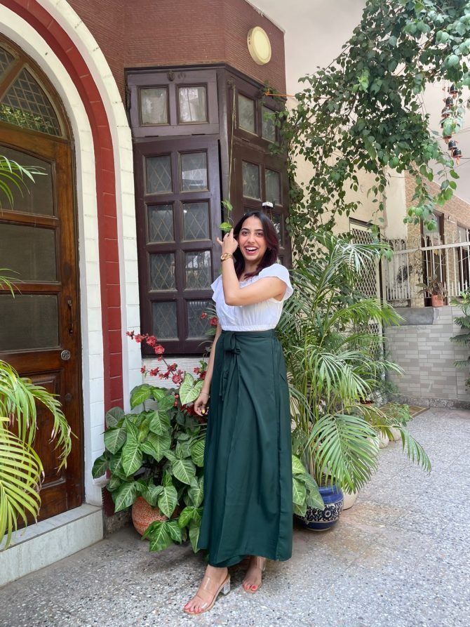 Love Layered Skirt with Top Set