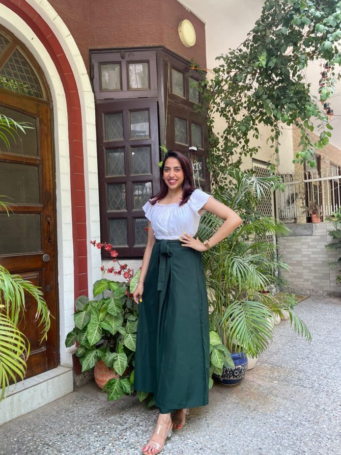 Love Layered Skirt with Top Set