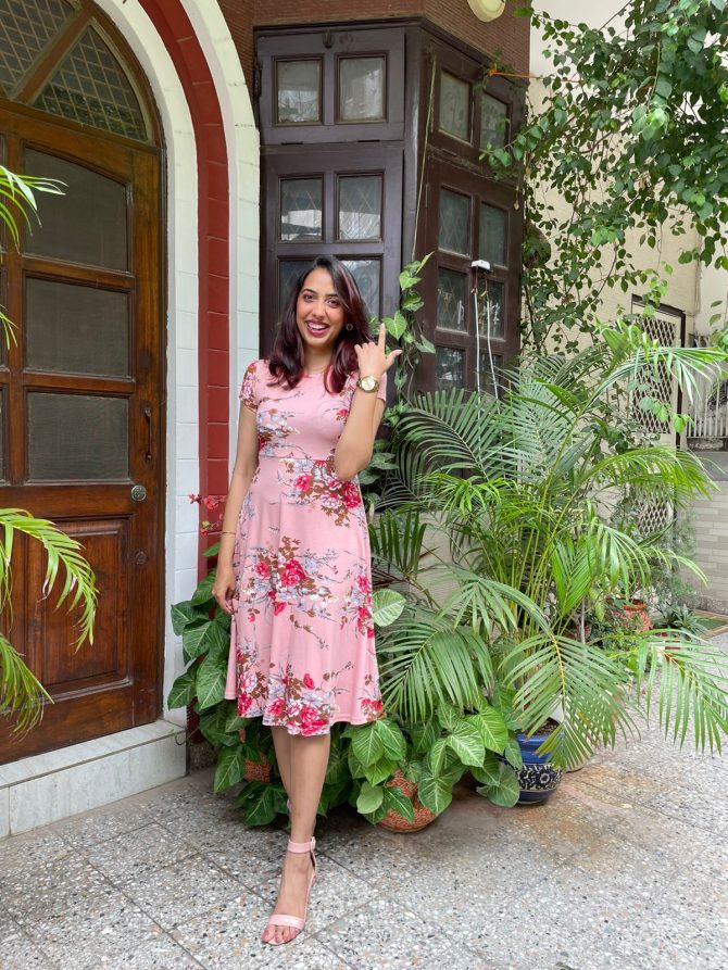 Grace Floral Dress - Pink