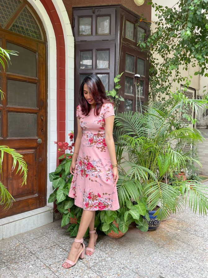 Grace Floral Dress - Pink
