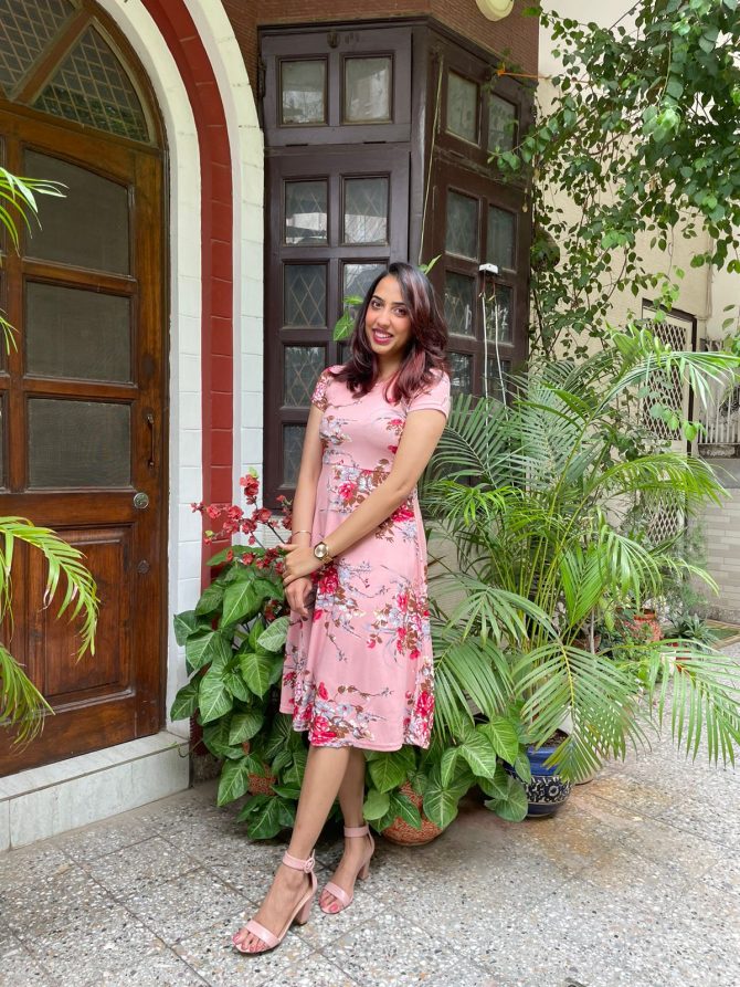 Grace Floral Dress - Pink