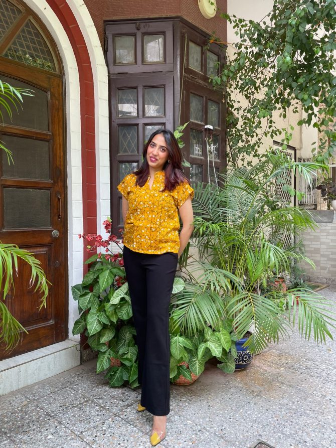 Comfort Cotton Top- Yellow