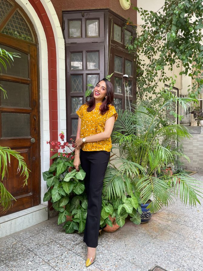 Comfort Cotton Top- Yellow