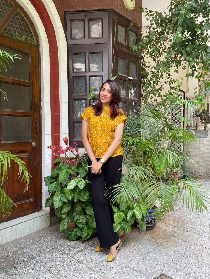 Comfort Cotton Top- Yellow