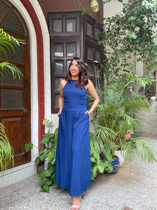 Luxe Jumpsuit- Blue