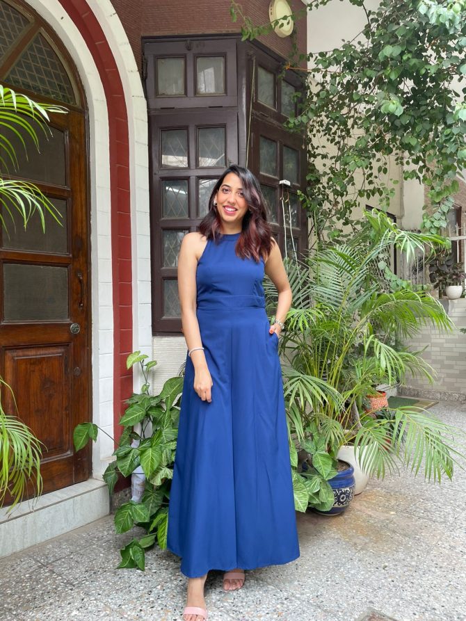 Luxe Jumpsuit- Blue